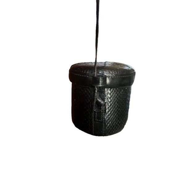 Women's Black Textured Semi-Circle Crossbody Purse - Picture 6 of 13